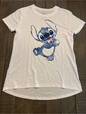 Disney Stitch White Graphic Tee